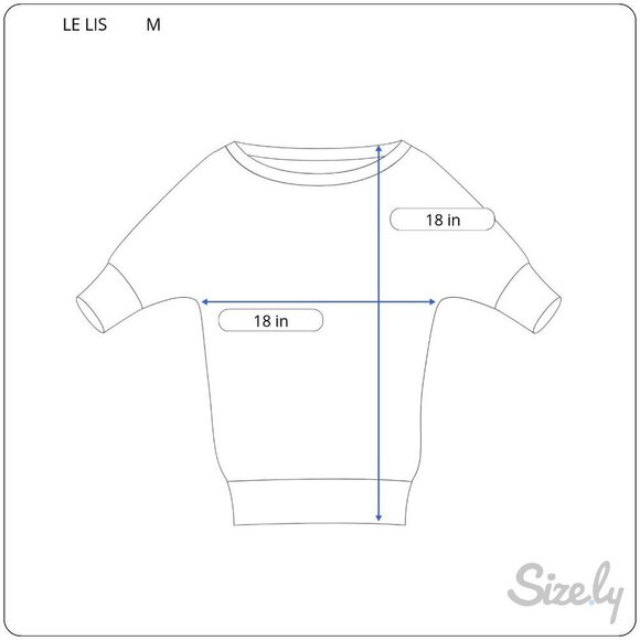 Le lis Drew‎ Cropped  Dolman Sleeve Pullover New Size Medium - Picture 5 of 6